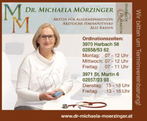Dr. Michaela Moerzinger -Allgemeinmedizinerin - Harbach und St. Martin